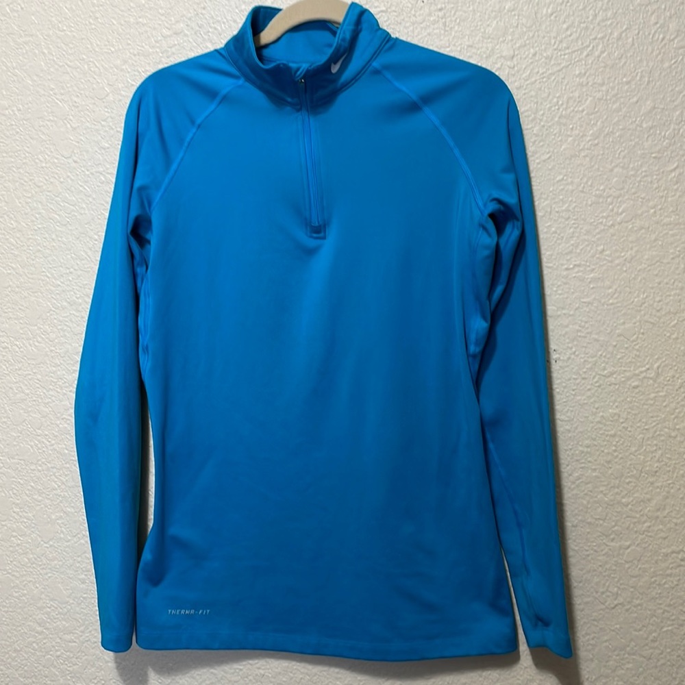 Nike Women's Vibrant Blue 1/4 Zip Pullover